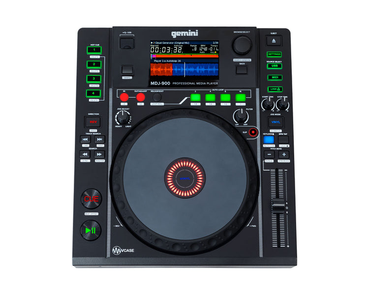 GEMMDJ900 - Gemini MDJ 900 Professional DJ Media Player 4 Hot Cues or 8 Auto Loops Image 1