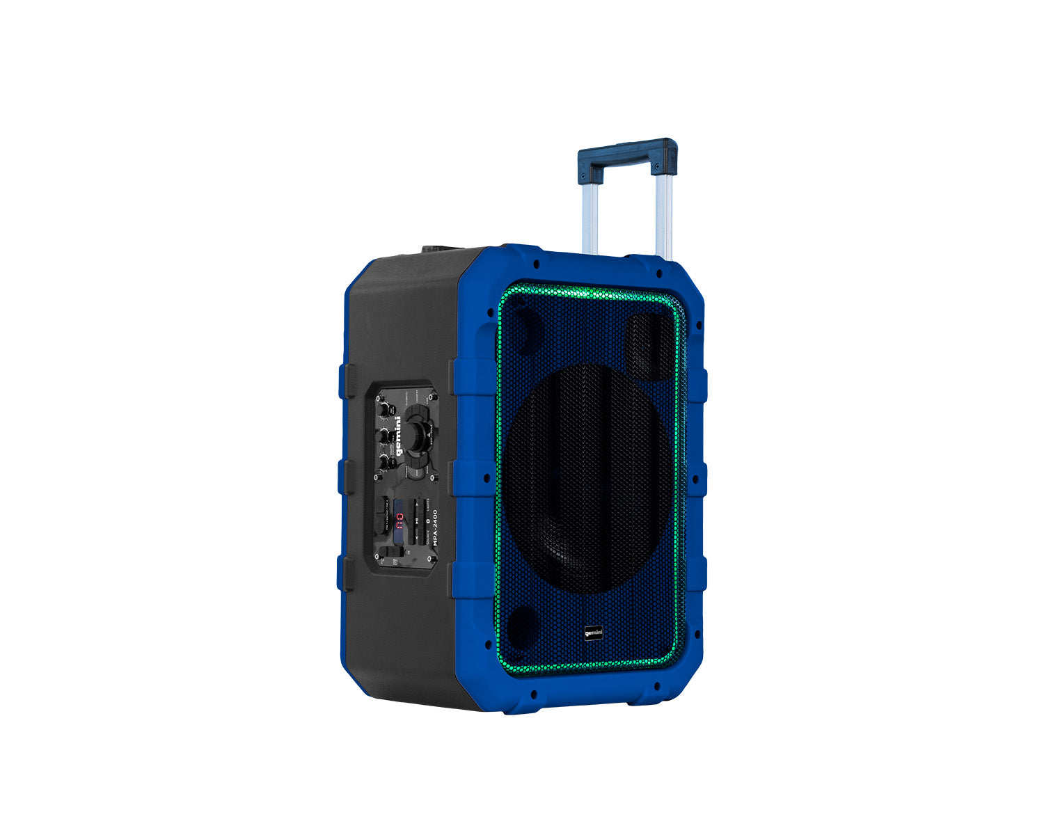 GEMMPA2400B - Gemini MPA 2400BLU Battery Powered Bluetooth Speaker 240W IPX4 Blue Image 2