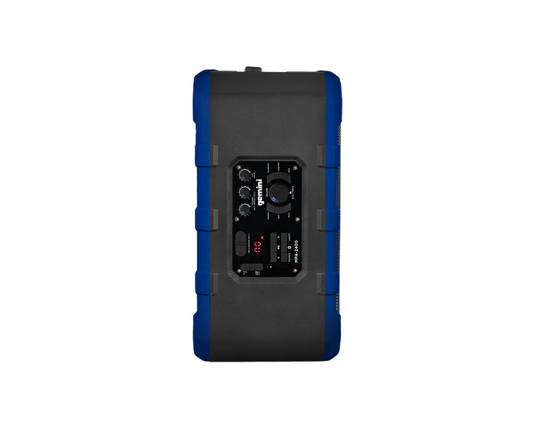 GEMMPA2400B - Gemini MPA 2400BLU Battery Powered Bluetooth Speaker 240W IPX4 Blue Image 6