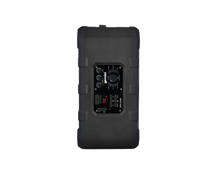 GEMMPA2400G - Gemini MPA 2400GRY Battery Powered Bluetooth Speaker 240W IPX4 Grey Image 6