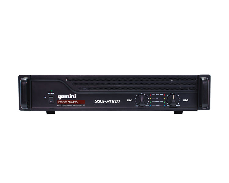GEMXGA2000 - Gemini XGA 2000 2 Channel Power Amplifier 2 x 125W @ 4ohm 2U Image 1
