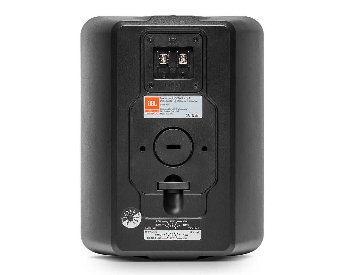 JBLC251B - JBL Control 25 1 5.25inch Compact 2 Way Loudspeaker 100W 100V Black Image 2