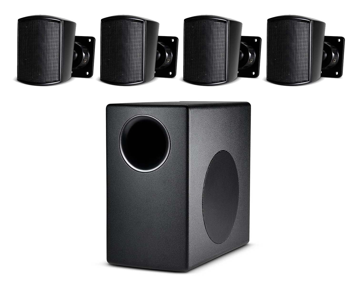 JBLC50PB - JBL Control 50 Pack Satellite Sub System C50S or T & 4xC52S or T Black Image 1
