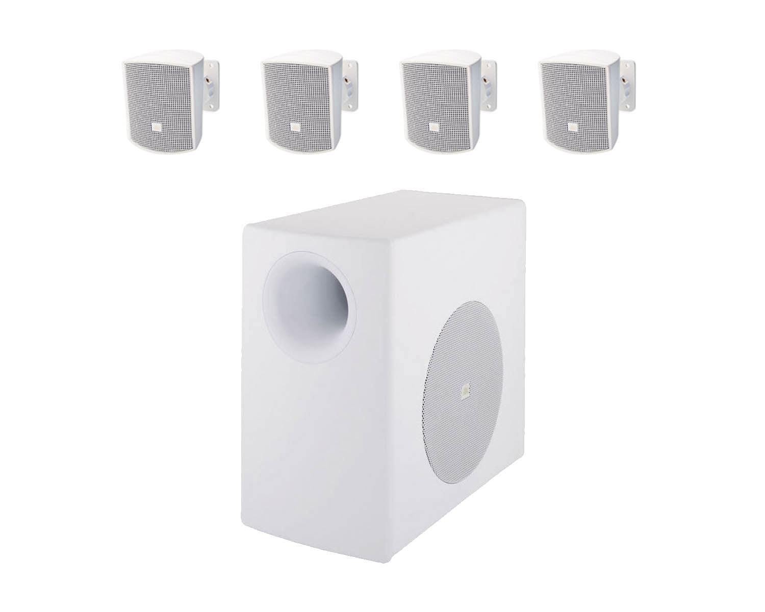 JBLC50PW - JBL Control 50 Pack WH Satellite Sub System C50S or T & 4xC52S or T White Image 1