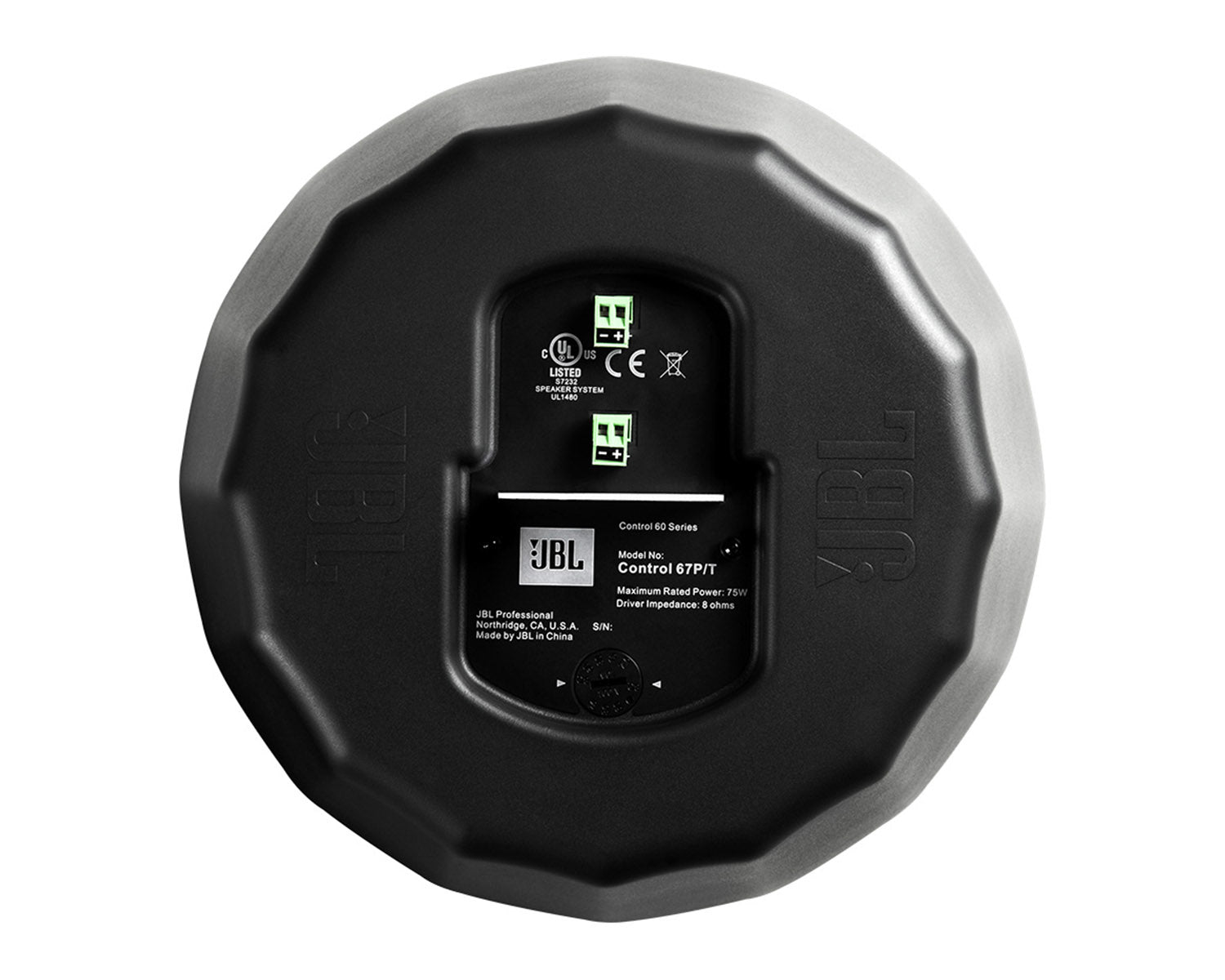 JBLC67PT - JBL Control 67P or T 6.5inch Pendant Speaker 120degree 75W 100V Black Image 3