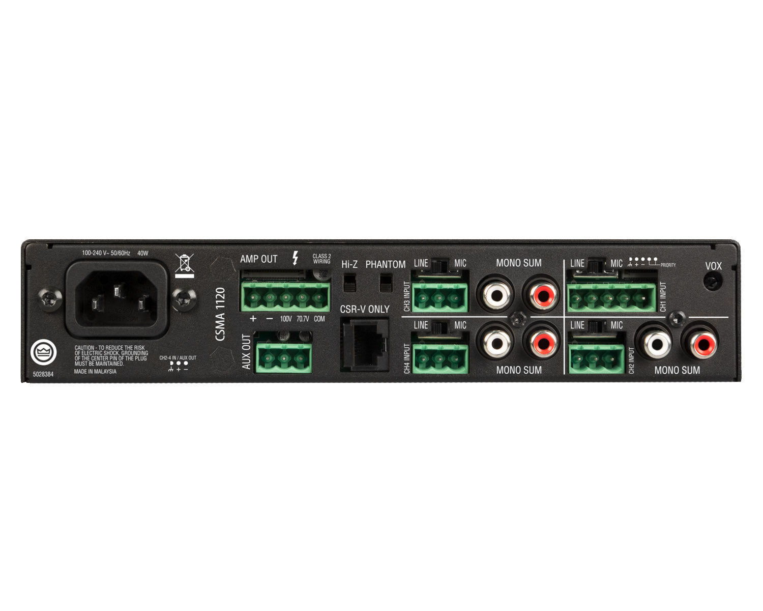 JBLCSMA1120 - JBL CSMA1120 DriveCore Mixer Amplifier 4in or 1out 120W 100V Image 2