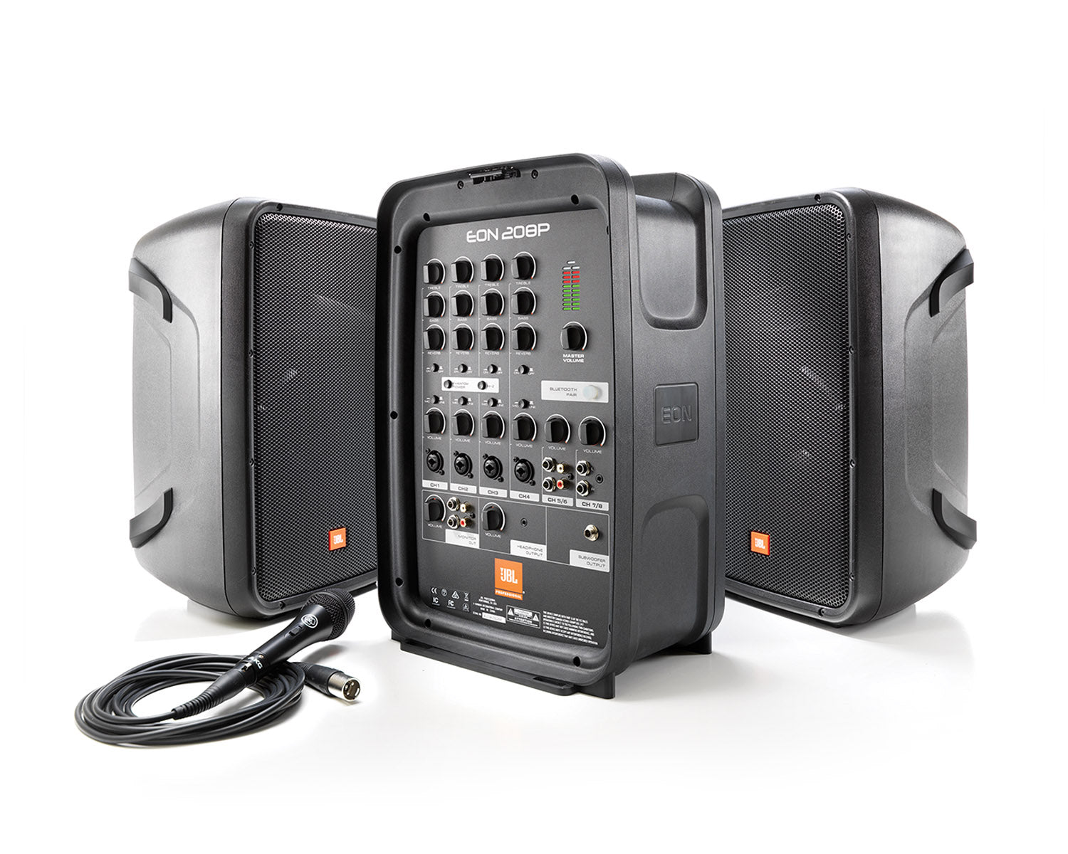 JBLEON208P - JBL EON208P 8inch Portable PA System with 8Ch Mixer and Bluetooth Image 1