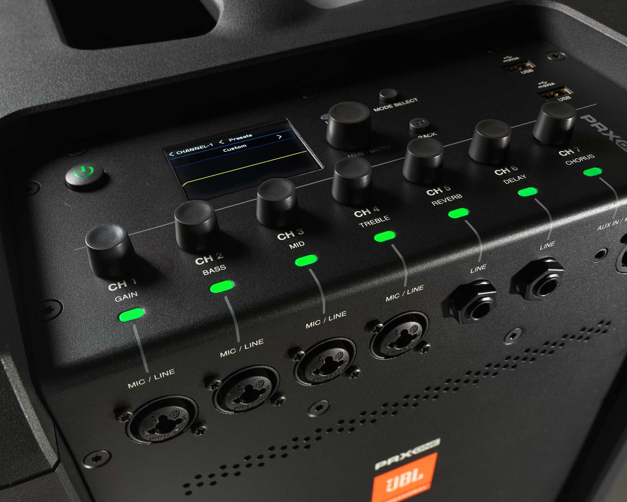 JBLPRXONE - JBL PRX ONE All In One Powered Column PA Speaker with 7 Ch Mixer and DSP Image 12