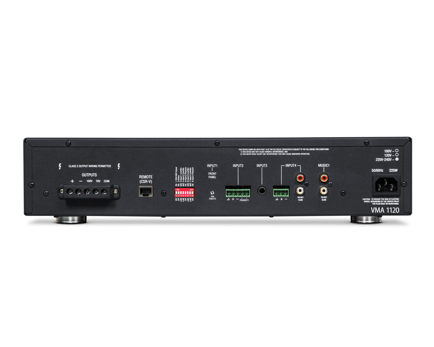 JBLVMA1120 - JBL VMA1120 Mixer Amplifier 5in or 1out 120W or 100V Line Image 2