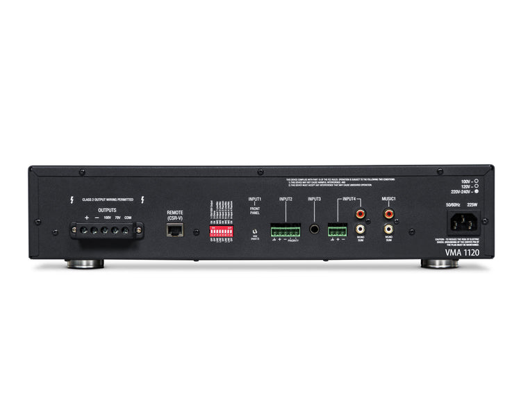 JBLVMA1120 - JBL VMA1120 Mixer Amplifier 5in or 1out 120W or 100V Line Image 2