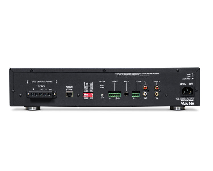 JBLVMA160 - JBL VMA160 Mixer Amplifier 5in or 1out @ 60W and 100V Line 1U Image 2