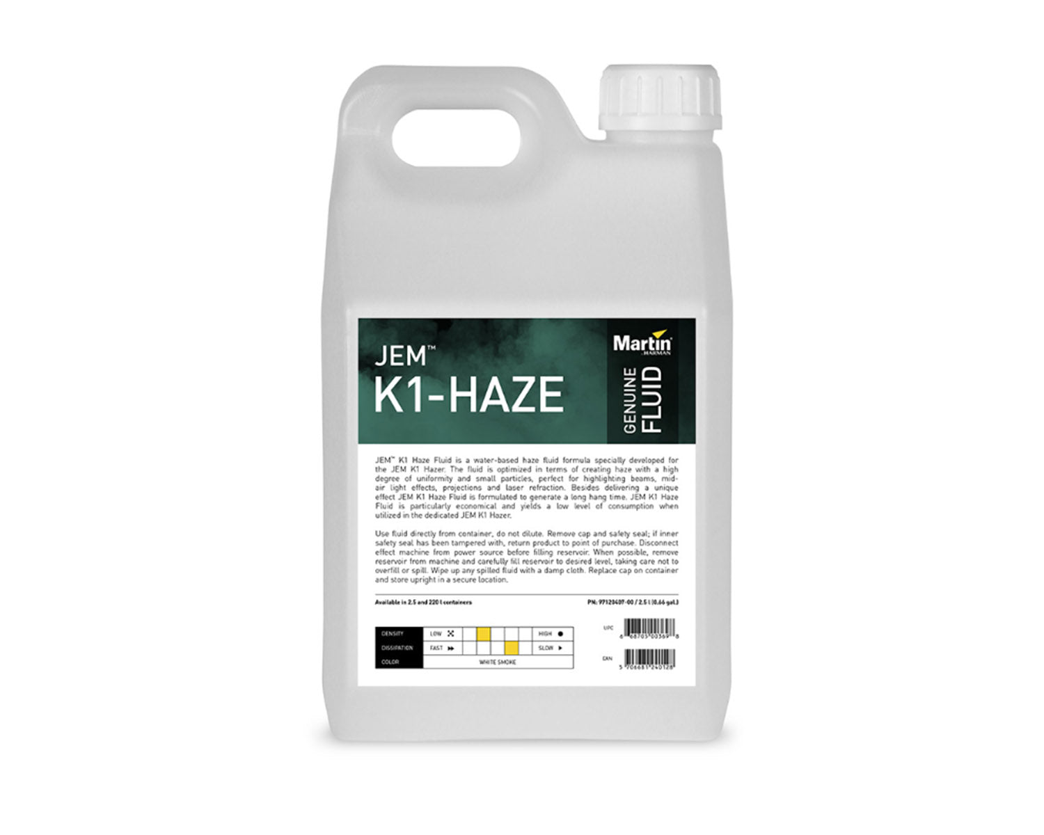 JEMK1HF4X25 - JEM K1 Haze Fluid BOX OF 4x2.5L for K1 Haze Machine Image 1