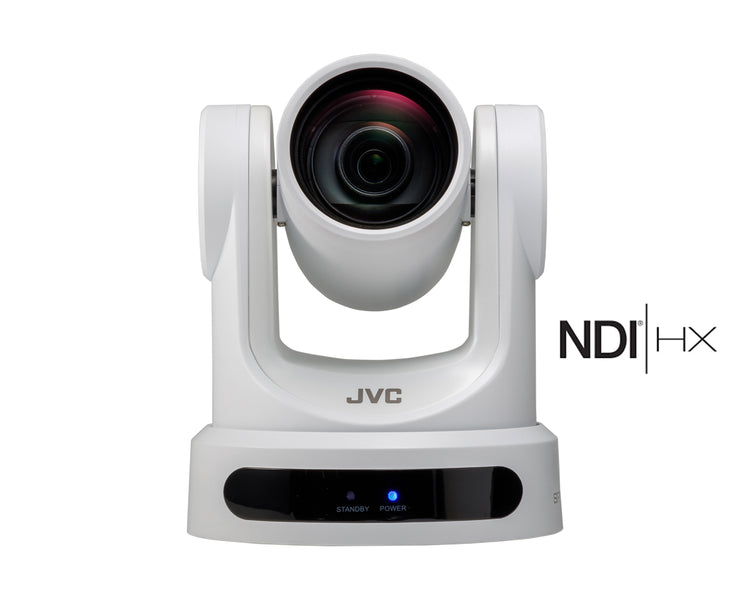 JVCKYPZ200NWE - JVC KY PZ200NWE HD PTZ Camera 20x Zoom and NDI and Dual Streaming White Image 1