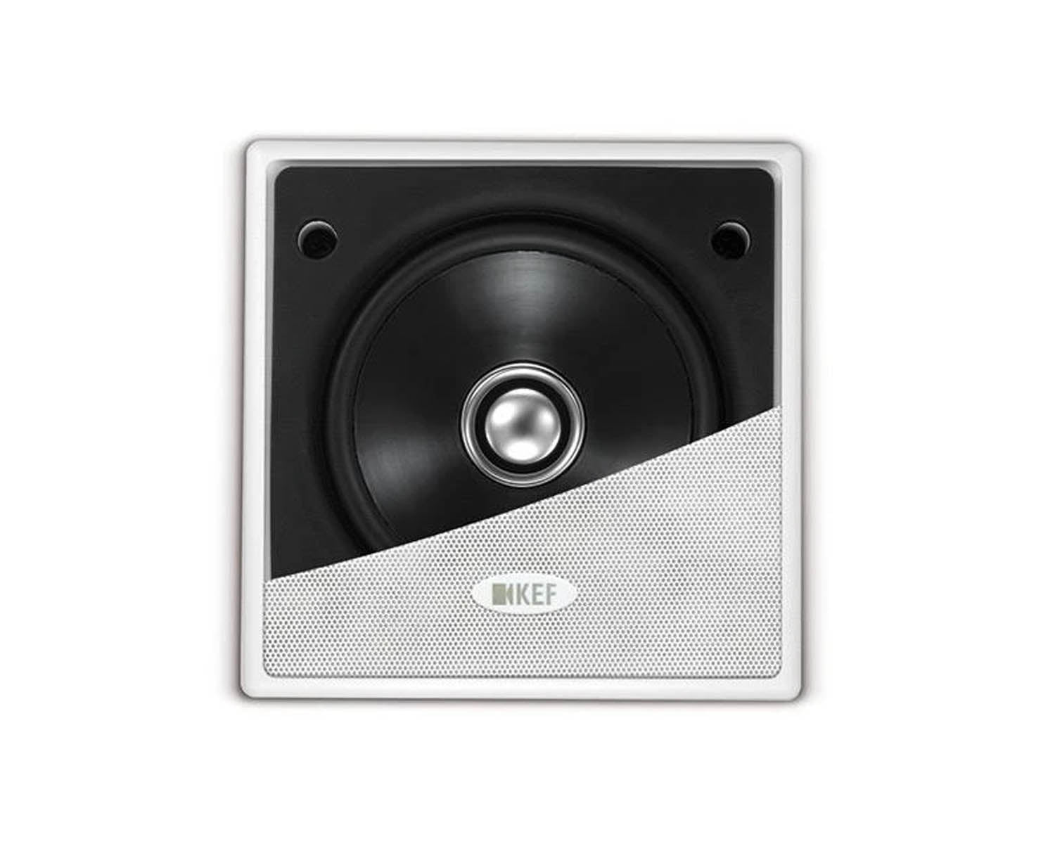 KEFCI100QS - KEF Ci100QS 4inch 2 Way Uni Q Flush Square Ceiling Speaker IP64 Wht Image 1