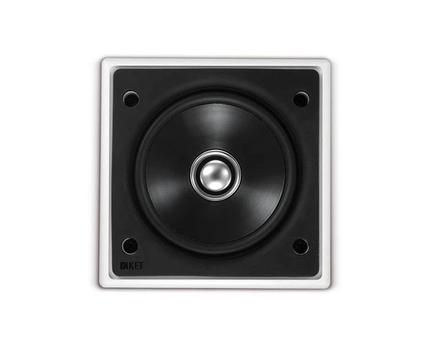 KEFCI100QS - KEF Ci100QS 4inch 2 Way Uni Q Flush Square Ceiling Speaker IP64 Wht Image 2