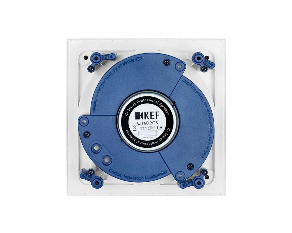 KEFCI1602CS - KEF Ci160.2CS 6.5inch 2 Way Uni Q Flush Square Ceiling Speaker IP64 Wht Image 4