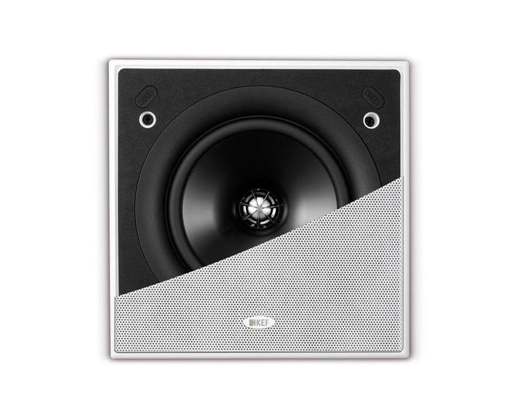 KEFCI160QS1 - KEF Ci160QS 6.5inch 2 Way Uni Q Flush Square Ceiling Speaker IP64 Wht Image 1