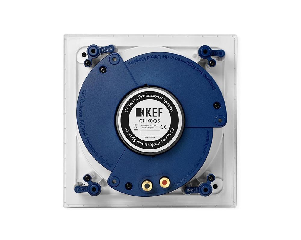 KEFCI160QS1 - KEF Ci160QS 6.5inch 2 Way Uni Q Flush Square Ceiling Speaker IP64 Wht Image 4