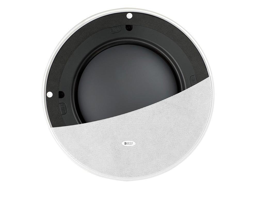KEFCI200TRB - KEF Ci200TRB 8inch Ultra Thin Bezel Wall or Ceiling Subwoofer White Image 1