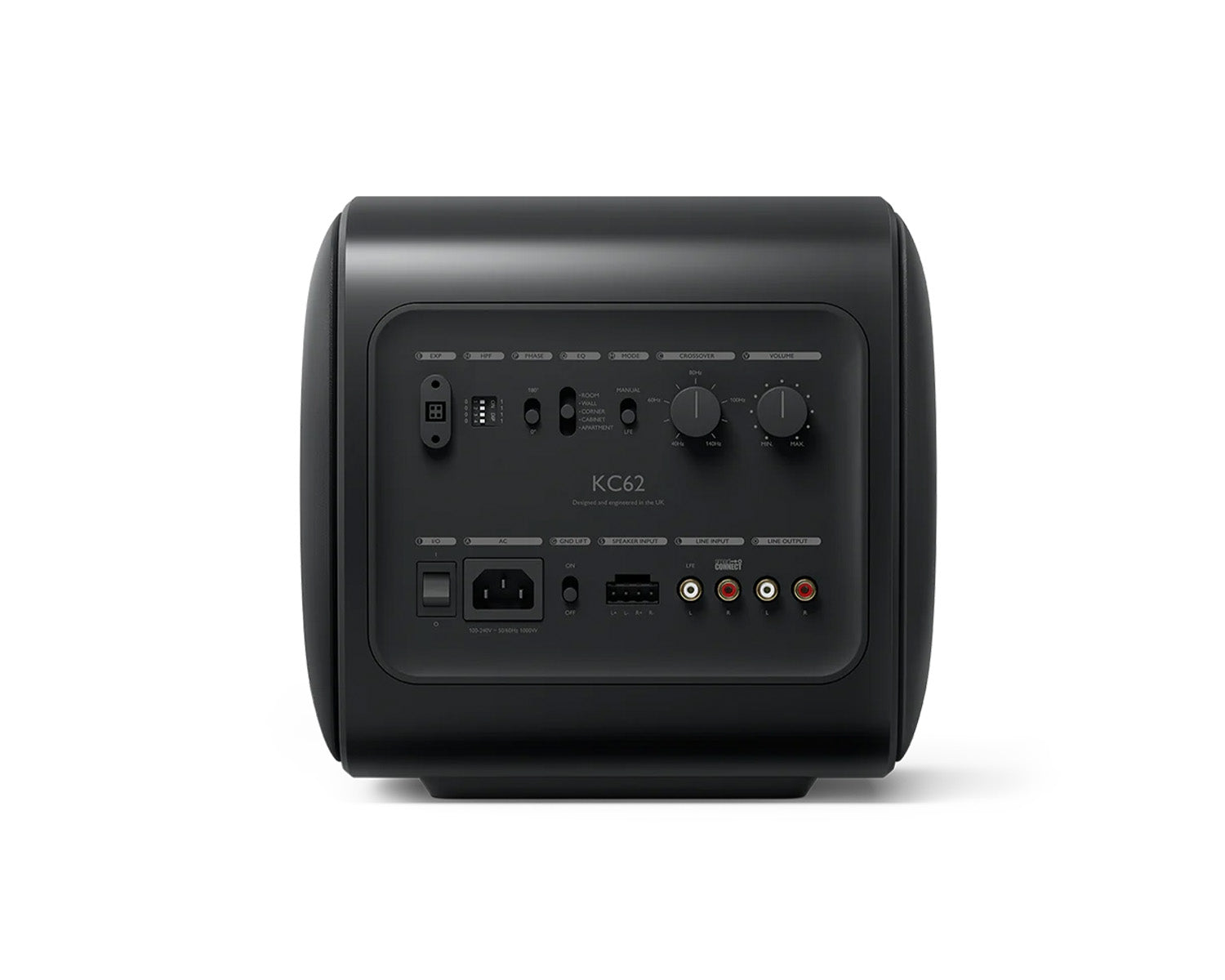 KEFKC62B - KEF KC62 2x6.5inch Compact Powered Subwoofer 1000W RMS Black Image 5