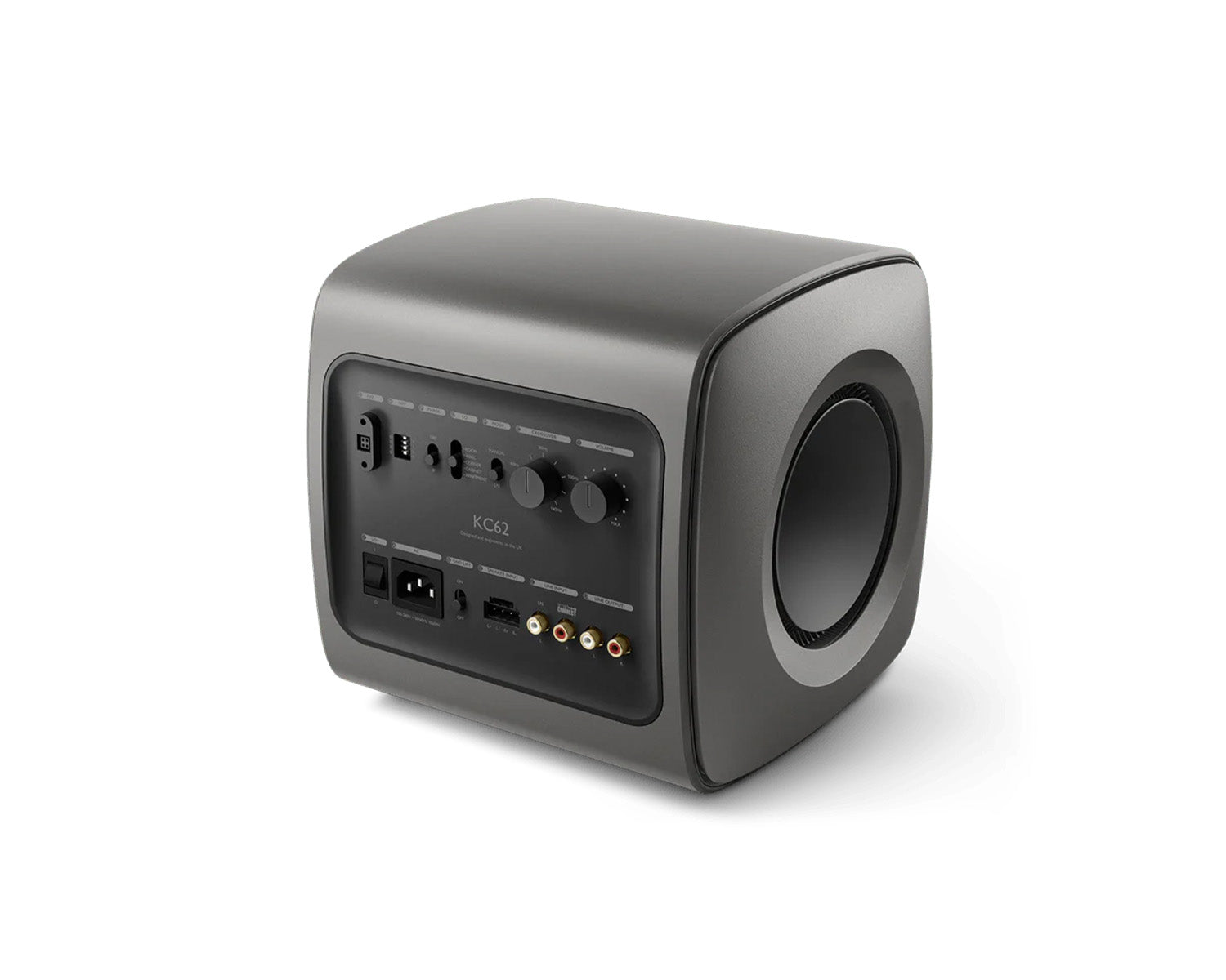 KEFKC62T - KEF KC62 2x6.5inch Compact Powered Subwoofer 1000W RMS Titanium Image 4
