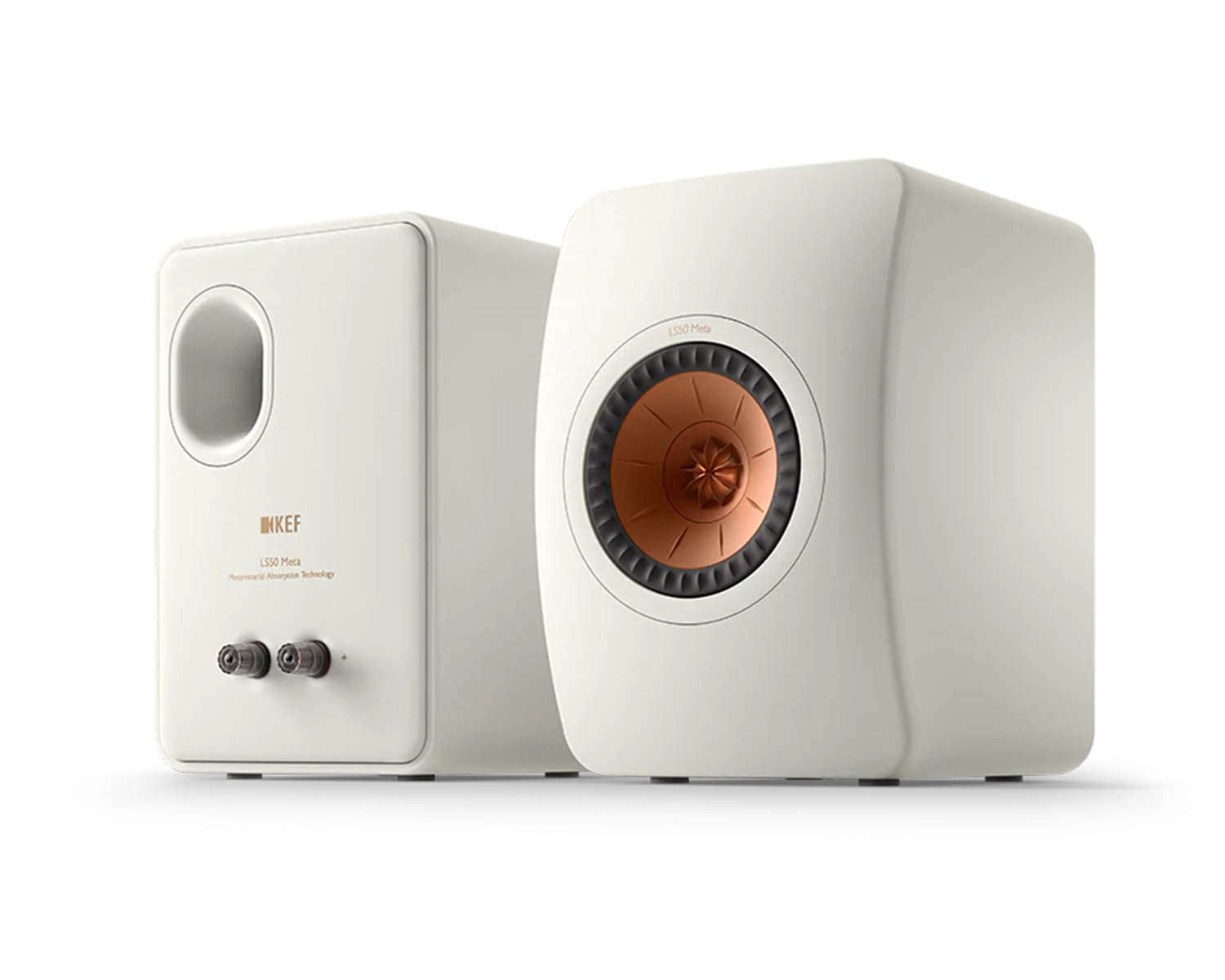 KEFLS50MW - KEF LS50 Meta 5.25inch 2 Way Metamaterial Loudspeaker Mineral White PAIR Image 2