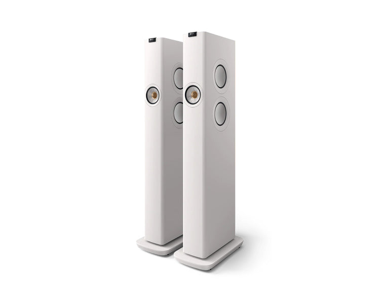 KEFLS60WW - KEF LS60 Wireless 4x5.25inch and 4inch 3 Way Floorstanding Speaker White PAIR Image 1