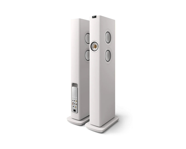 KEFLS60WW - KEF LS60 Wireless 4x5.25inch and 4inch 3 Way Floorstanding Speaker White PAIR Image 2