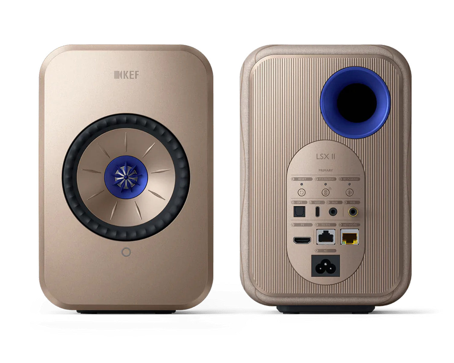 KEFLSX2BE - KEF LSX II 4.5inch 2 Way Uni Q Wireless Loudspeaker Beige PAIR Image 2
