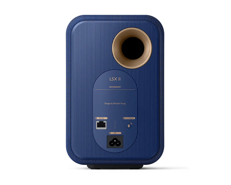 KEFLSX2BU - KEF LSX II 4.5inch 2 Way Uni Q Wireless Loudspeaker Blue PAIR Image 4