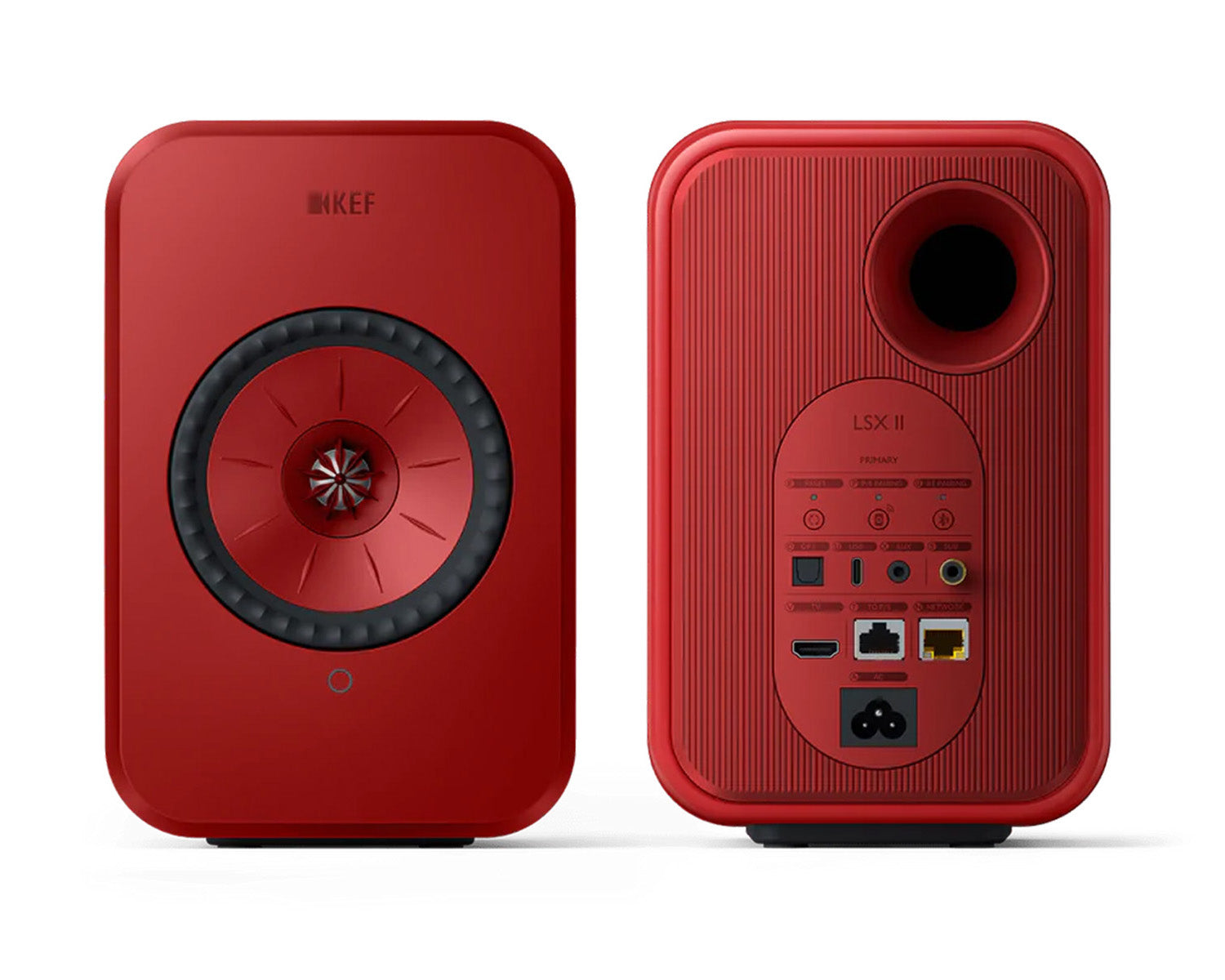 KEFLSX2RD - KEF LSX II 4.5inch 2 Way Uni Q Wireless Loudspeaker Red PAIR Image 2