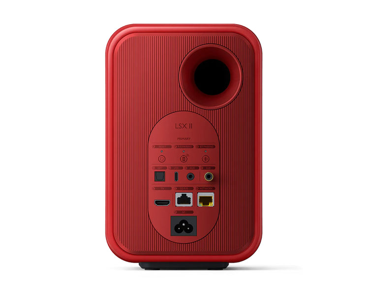 KEFLSX2RD - KEF LSX II 4.5inch 2 Way Uni Q Wireless Loudspeaker Red PAIR Image 3