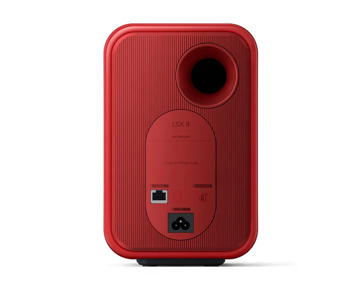 KEFLSX2RD - KEF LSX II 4.5inch 2 Way Uni Q Wireless Loudspeaker Red PAIR Image 4