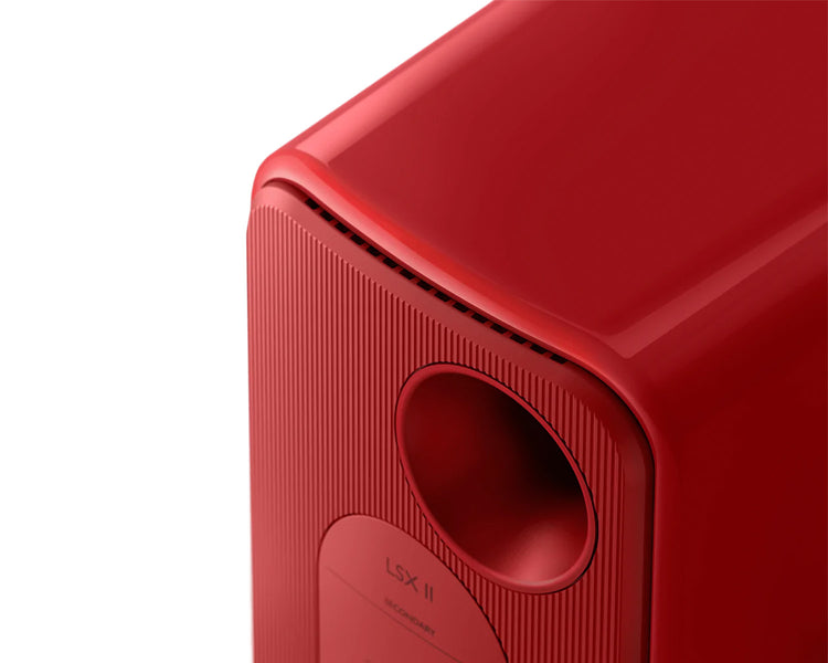 KEFLSX2RD - KEF LSX II 4.5inch 2 Way Uni Q Wireless Loudspeaker Red PAIR Image 5