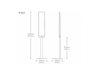 KEFT101FSW - KEF T Series Floor Stand for T101 & T301 Satellite Speakers Wht PAIR Image 3