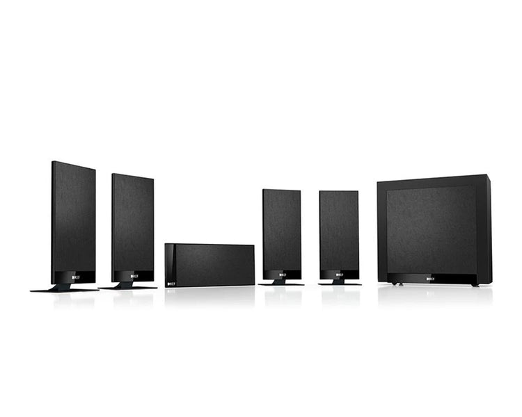 KEFT105 - KEF T105 System (4 x T101 Satellites T101c Centre and T2 Sub) Black Image 1
