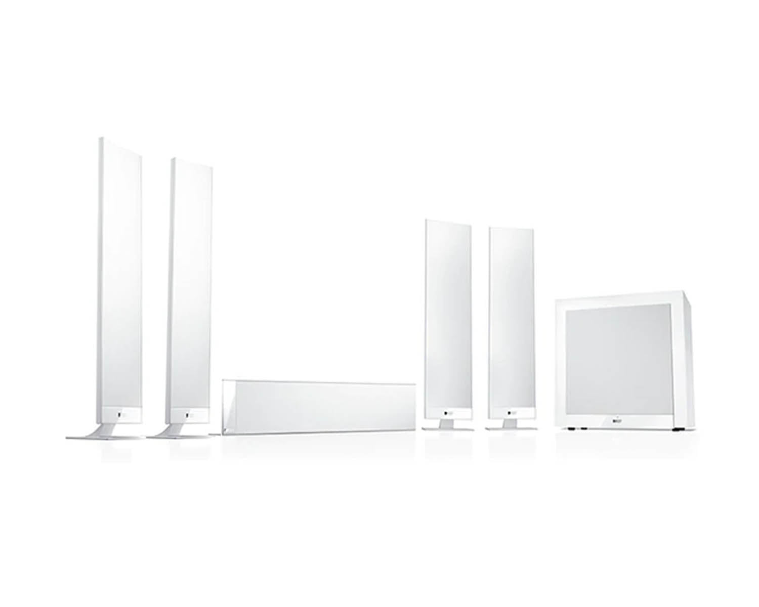 KEFT305W - KEF T305 System (4 x T301 Satellites T301c Centre and T2 Sub) White Image 1