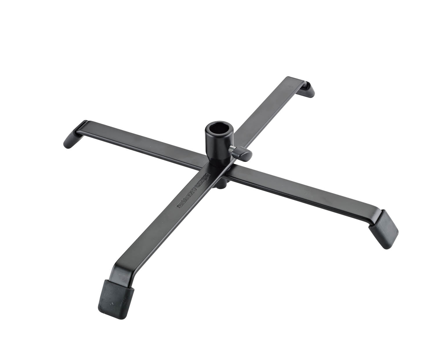 KMS17720 - K&M 17720 Robust Cross Base for Spot Lights Black Image 1