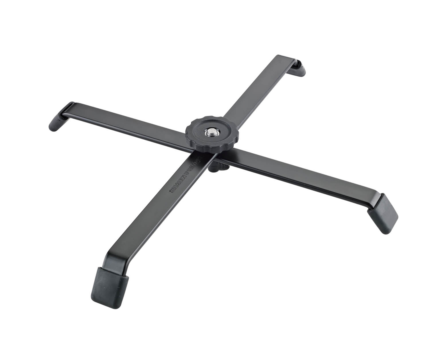 KMS17725 - K&M 17725 Robust Cross Base for Spot Lights Black Image 1