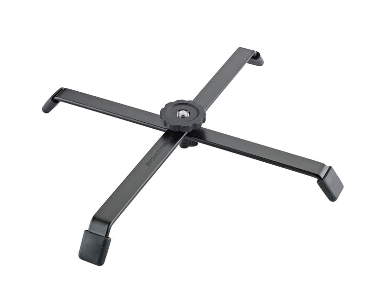 KMS17725 - K&M 17725 Robust Cross Base for Spot Lights Black Image 1