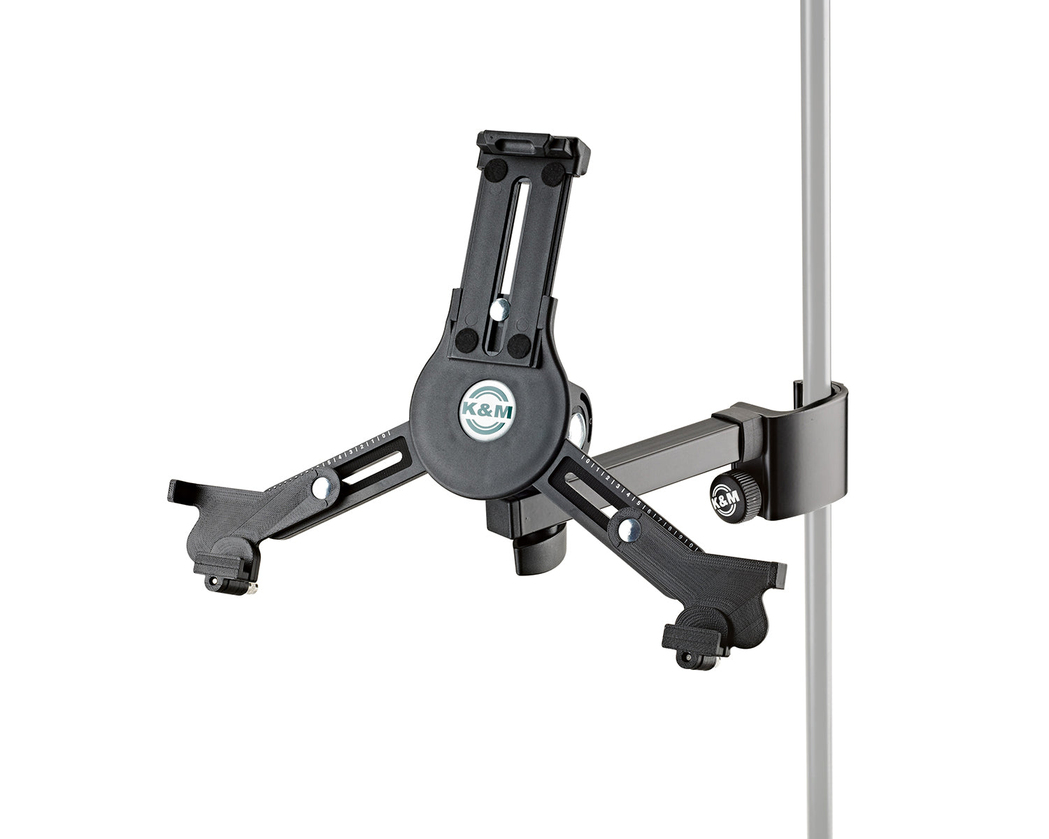 KMS19791 - K&M 19791 Tablet iPad or PC Holder  Clips on to stand up to 30mm Image 1