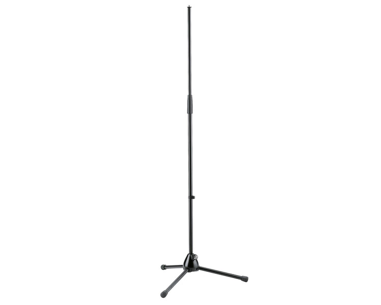 KMS2012 - K&M 201 or 2 Mic Stand Straight All Metal Short Legs Black Image 1