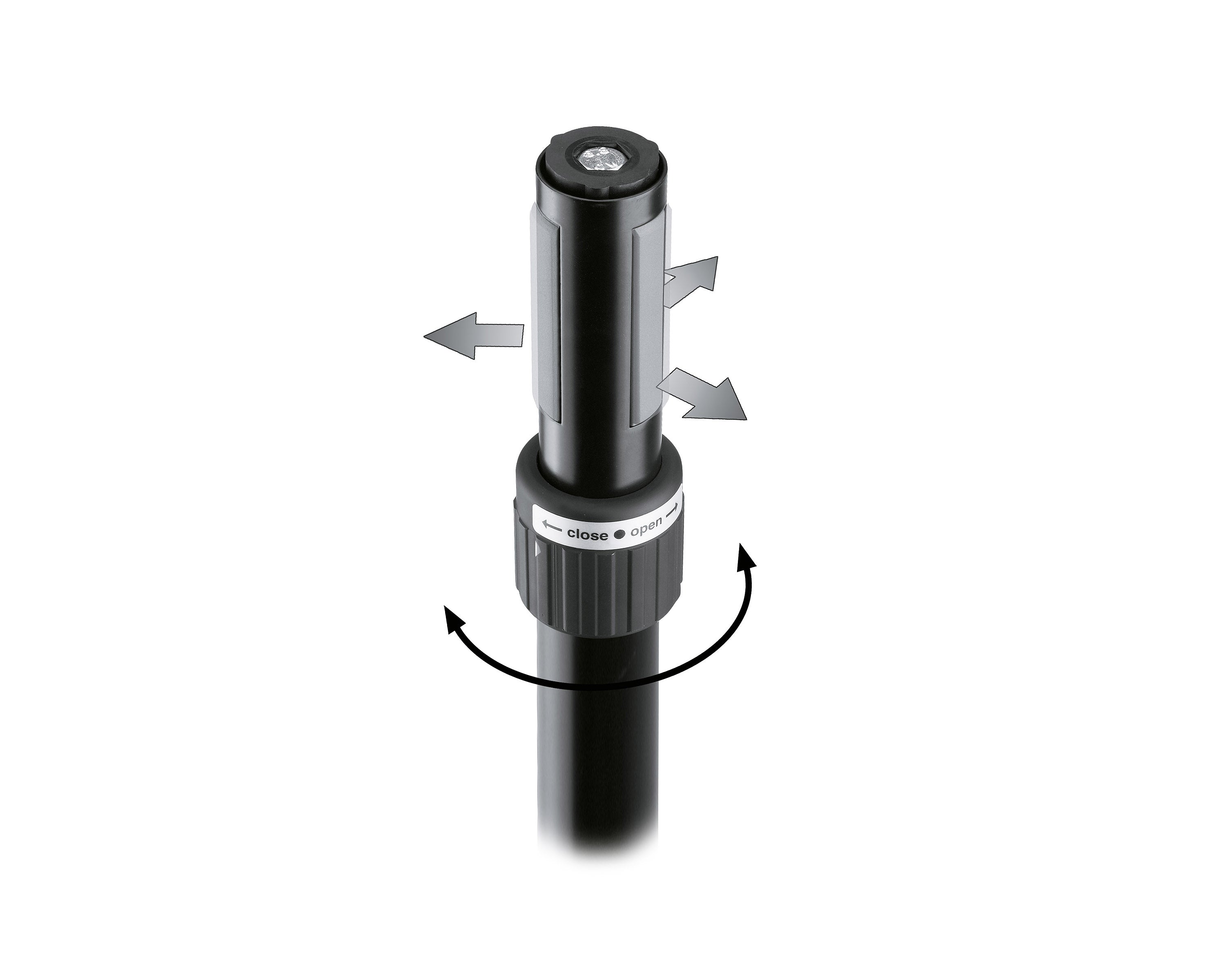 KMS21340 - K&M 21340 Distance Rod with Hand Crank with 35mm RING LOCK or M20 Ends Image 2