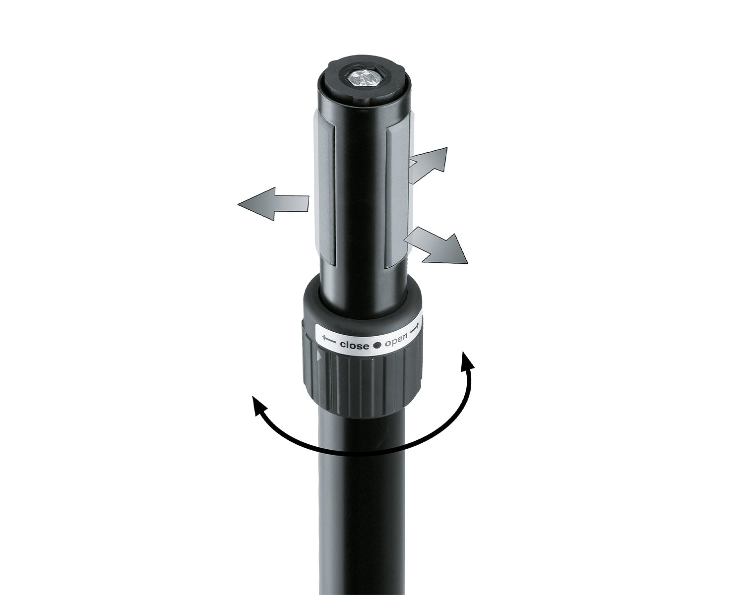 KMS21360 - K&M 21360 Distance Rod Fixed 750mm with 35mm RING LOCK Ends Image 2