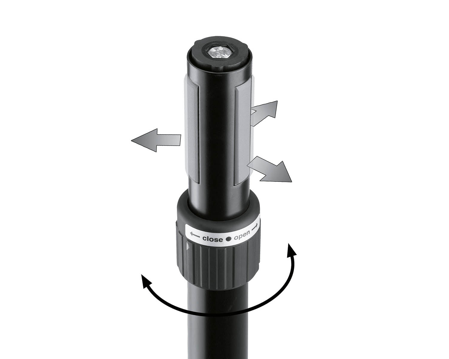KMS21368 - K&M 21368 Distance Rod 1100 1800mm with M20 and 35mm RING LOCK Ends Image 3