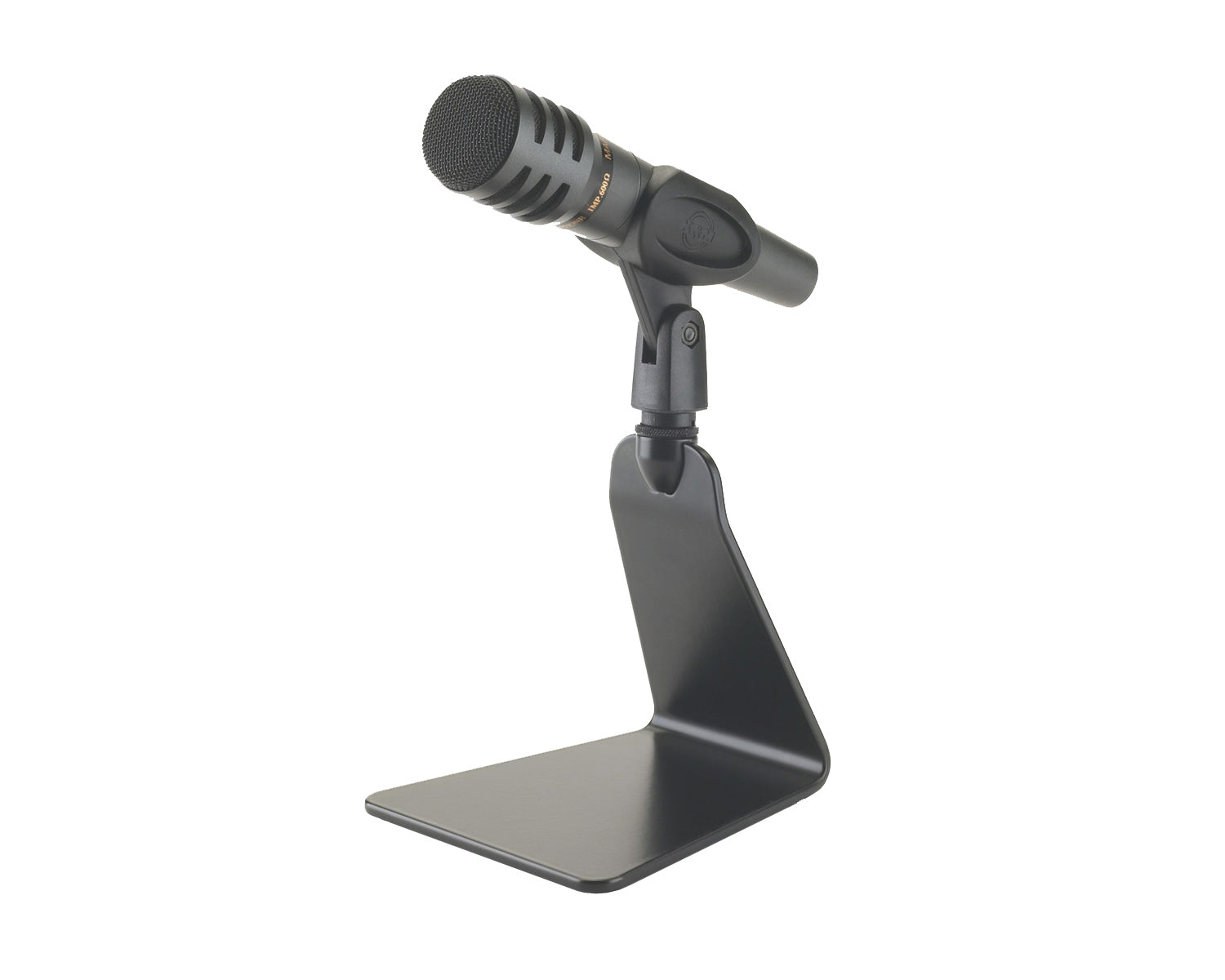 KMS23250 - K&M 23250 Flat Base Funky Design Microphone Table Stand Black Image 1