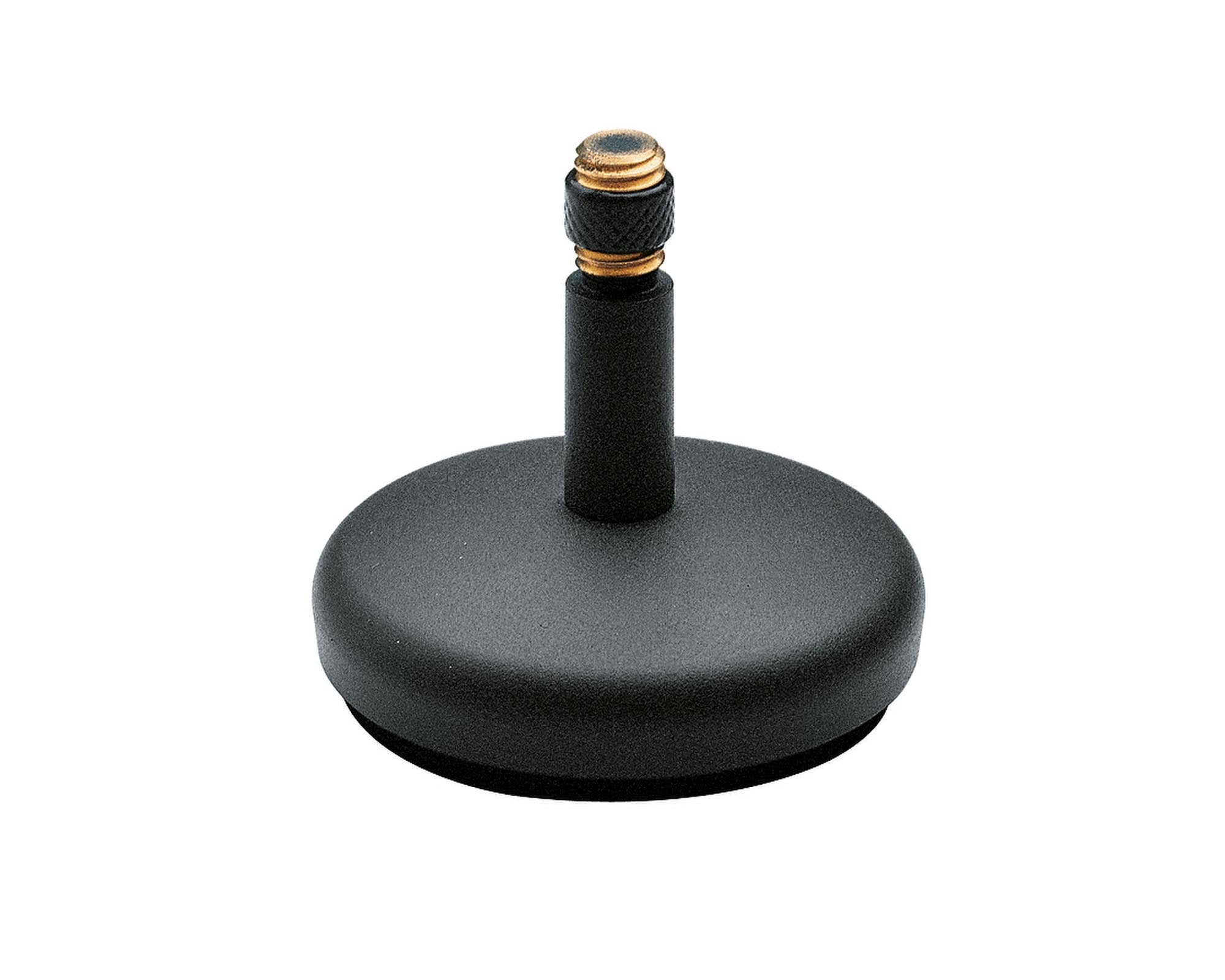 KMS23266 - K&M 23266 Compact Round Base Table Stand 60mm Grey Image 1