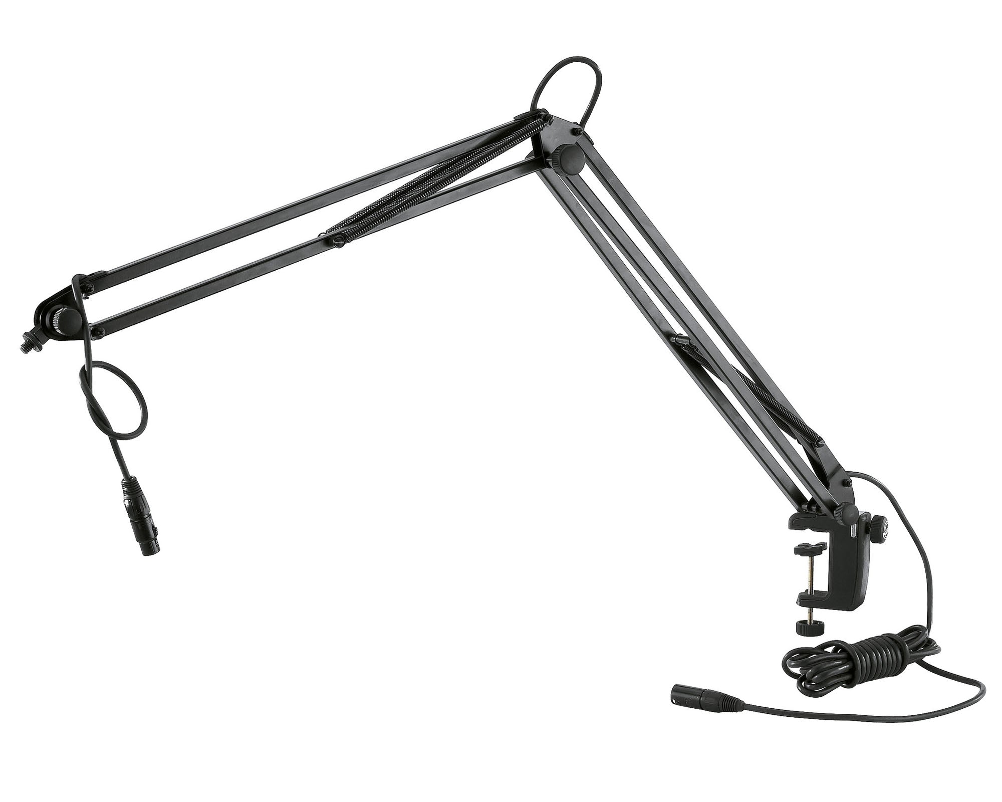 KMS23850 - K&M 23850 Anglepoise Mic Arm with Table Edge G Clamp Black Image 1