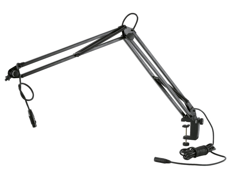 KMS23850 - K&M 23850 Anglepoise Mic Arm with Table Edge G Clamp Black Image 1