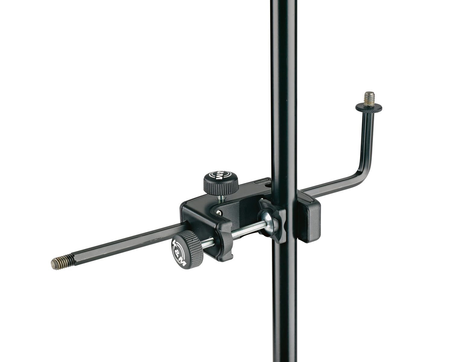 240/5 (24050) Vertical/Horizontal Mic Rod/Table Clamp Black | K&M